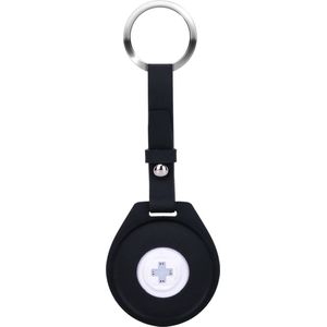 Swissdigital Design Apple Find My Tag - TPU Leer - Zwart