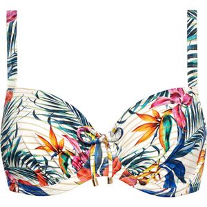 Lascana - Bandeautop - Zwart - Met Flatterende Rimpeling - Schoudervrij - Elastisch