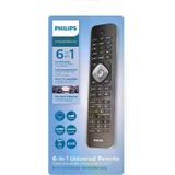 Philips Universele Afstandsbediening SRP5016/10 - 6-in-1 - Lerende Toetsen - Zwart