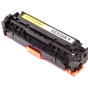 Huismerk HP 304A (CC532A) / Canon 718 toner geel