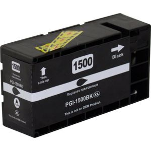 Huismerk Canon PGI-1500XL BK cartridge zwart