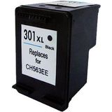123inkt huismerk vervangt HP 301XL (CH563EE) inktcartridge zwart hoge capaciteit