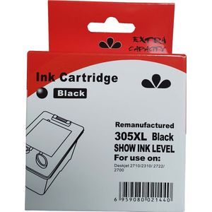 Huismerk HP 305XL cartridge zwart met inktniveau