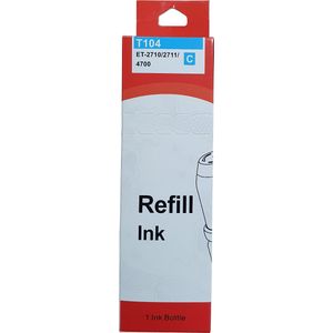Huismerk Epson 101/102/103/104/106 EcoTank inktfles cyaan