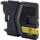 123inkt - LC-985Y - Inktcartridge - Geel - Inhoud: 12 ml