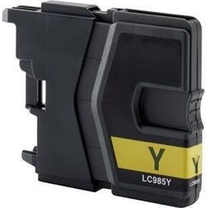 123inkt - LC-985Y - Inktcartridge - Geel - Inhoud: 12 ml