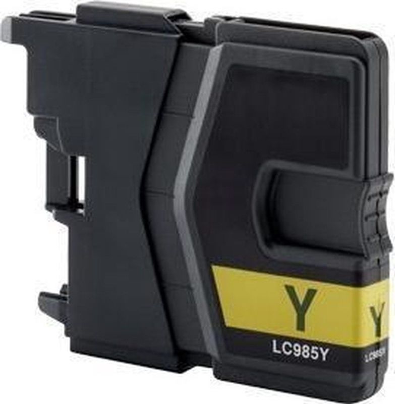 123inkt - LC-985Y - Inktcartridge - Geel - Inhoud: 12 ml
