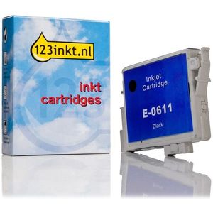 Epson T0611 inktcartridge zwart (123inkt huismerk)