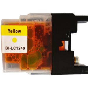 Huismerk Brother LC-1240Y cartridge geel