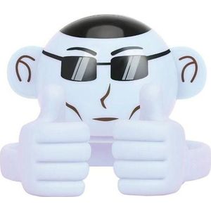 ProMate Ape witte luidspreker (3 h, Elektrische stroom), Bluetooth luidspreker, Wit