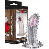 LyBaile Brave Man Vibrerende Penis Sleeve Transparant 14cm