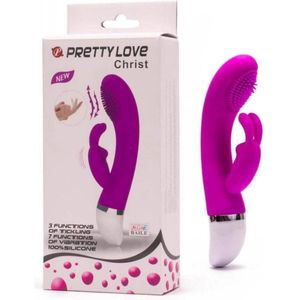 Fancy Clamshell G-Spot Vibrator - Light Pink