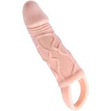 Baile - Men Extension Penis Sleeve - Lengte 16 cm - Diameter 30 mm - Beige