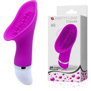 Pretty Love Claude - Clitoris Stimulator - 30 Vibraties - 17,4 x 5,5 cm - Siliconen - Paars