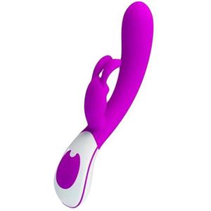 Pretty Love Harlan Rabbit Vibrator Paars 21,5cm