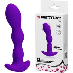 Pretty Love  Vibrerende Buttplug ""Yale"" - paars