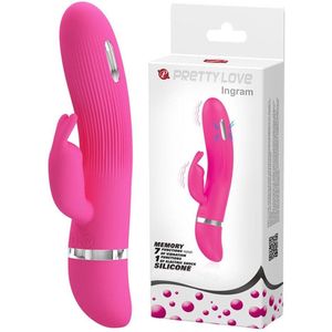 Rabbit Vibrator Electric Shock - Roze