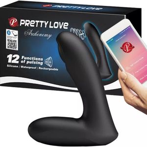 Pulserende Prostaat Vibrator met App-bediening - Pretty Love Archenemy - Ook voor g-spot stimulatie - Prostaat Vibrator - Anaal Vibrator - Anaal Toy - Vibrator - Seksspeeltjes - Sex Toys