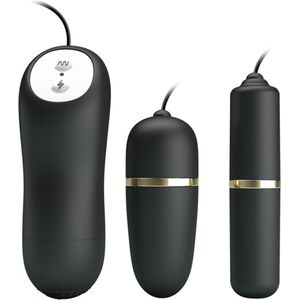 Pretty Love - Electrosex Bullet Vibrator Set - Zwart