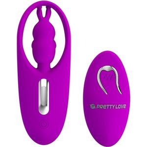 Pretty Love Clitoris Stimulator / Panty Vibrator met Afstandsbediening WILD RABBIT - roze