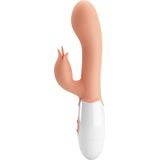 Pretty Love - Bloody Mary - Vibrator - Rabbit Vibrator met Clitoris Stimulatie - Lichte Huidskleur - Geeft Intens en Krachtig Plezier