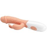 Pretty love Easter Bunny - Vibrator - Realistische Rabbit Vibrator - Lichte beige - Geeft Intens G Spot en Clitoris Stimulatie