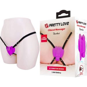 PRETTY LOVE FLIRTATION | Pretty Love - Clitoral Massager Heartbeat 10 Vibration Modes Purple