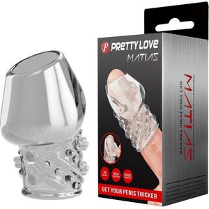 Pretty Love Matias - Penis Sleeve - Cock Sleeve Voor Langdurige en Sterkere Erecties - Transparant