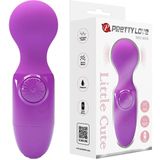 Pretty Love Little Cute - Vibrator - Mini Stick - Mini Wand Vibrator - Paars - Compact, Krachtig en Veelzijdig