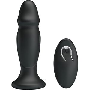 Mr. Play Vibrerende oplaadbare anaal plug Met Afstandsbediening - P-Shape