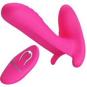 Pretty Love - Vinger Vibrator- Panty Vibrator- Partner Vibrator 3-in-1 - Roze