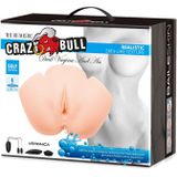 Crazy Bull Vibrerende Vagina & Ass Masturbator VERONICA - Lichte Beige