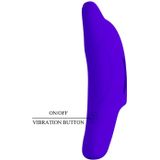 Pretty Love Delphini - Vibrator - Vinger Vibrator - Blauw - Siliconen - USB Oplaadbaar - 10 standen