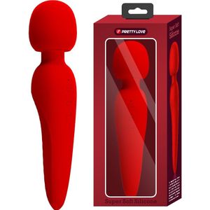 Pretty Love - Meredith - Wand Vibrator - 12 Standen - Waterproof - Rood