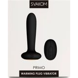 Svakom - Primo Heating Butt Plug Zwart