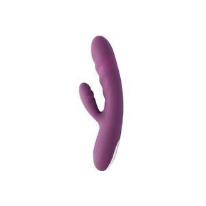 Svakom Avery Powerful Thrusting vibrator met clitorsstimulator Lilac 19,5 cm