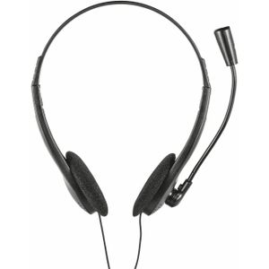 Headset met verstelbare microfoon en 3,5mm jack voor Teams, Google Meet en Zoom