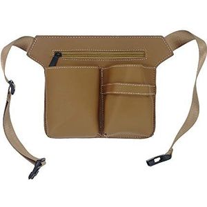 Kappergereedschapstas Kapper Schaar Heuptas Leer PU Kan geplaatst worden Scharen Haarclips Tondeuses Jkammen En Haarknipinstrumenten Ook geschikt Pet Kapper (Geel)