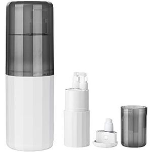 Reisbox tandenborstel, etui tandenborstel, compatibel met elektrische tandenborstels, douchegel, shampoo, gezichtsreiniger, magneetstructuur, wit
