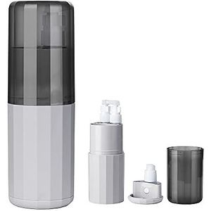 Reisbox tandenborstel, etui tandenborstel, compatibel met elektrische tandenborstels, douchegel, shampoo, gezichtsreiniger, magneetstructuur, grijs
