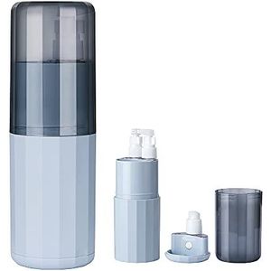 Reisbox tandenborstel, etui tandenborstel, compatibel met elektrische tandenborstels, douchegel, shampoo, gezichtsreiniger, magneetstructuur, blauw