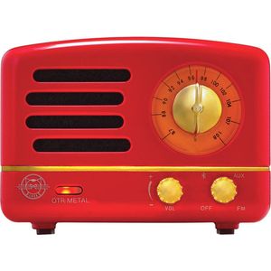 MUZEN OTR Metal - Draagbare FM-radio Bluetooth luidspreker - Rood