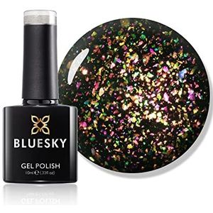 Bluesky Galaxy 01, The Big Bang gelnagellak, iriserende nagellak, 10 ml, voor gebruik op donkere gellak (vereist uitharding onder uv-ledlamp)