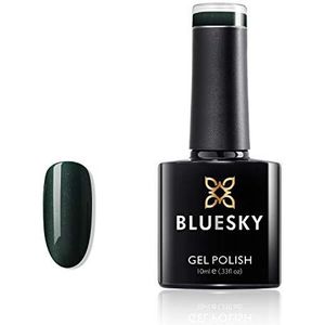 Bluesky BLUESKY 80574 Gelpolish, bosgroen, 10 ml, geloplosbare nagellak, groen, donker (uitharding onder uv-/ledlamp vereist) per verpakking (x)