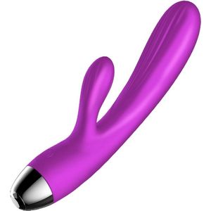 FOXSHOW - Brilliant X7 Wibrator - Silicone Vibrator met pulsering - 7 functies - Waterdicht - Oplaadbaar via USB - Paars