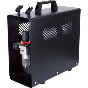 Fengda FD-196A(AS-196A) Airbrush mini compressor - met luchttank - max 6 bar