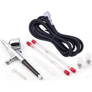 Fengda FE-130K Airbrush Pistool Set – Double Action – 3x Nozzle set