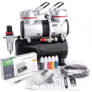 Fengda FD-196K(AS-196K) Airbrush Compressor Set – Compleet met Airbrush Pistool
