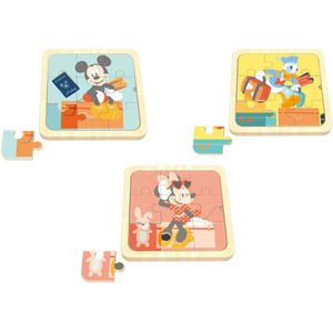 Houten Mini Puzzel 3in1 (3 stukjes) - Disney Thema