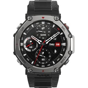 Amazfit T-Rex 3, Onyx Zwart, Eén maat